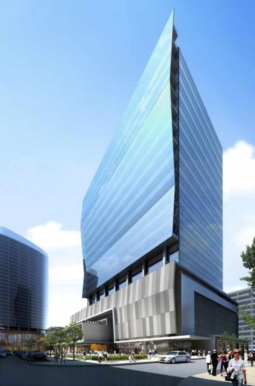 
A 21-story, 375,000-square-foot office building is planned as the first phase of the Spire...
