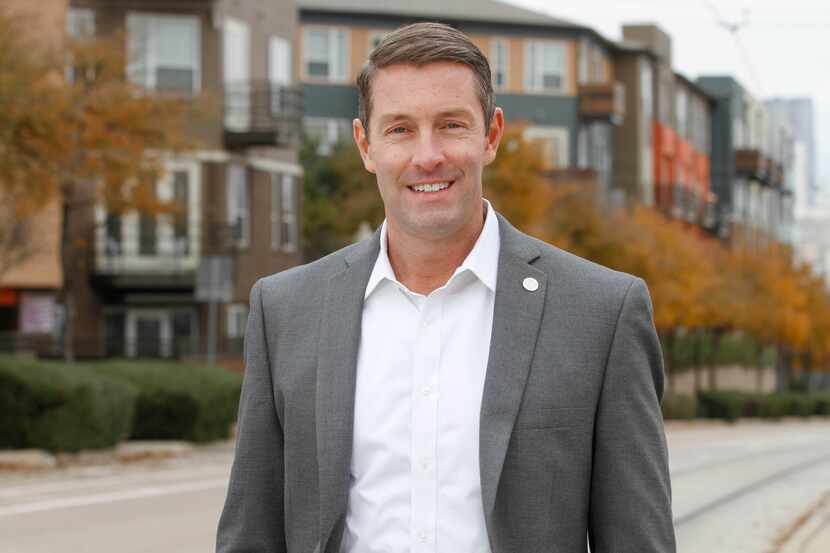 Dallas City council member Chad West is pictured in the 2019 file photo. He won his second...