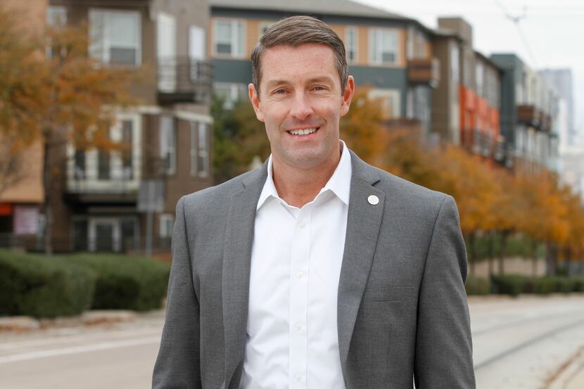 Dallas City council member Chad West is pictured in the 2019 file photo. He won his second...