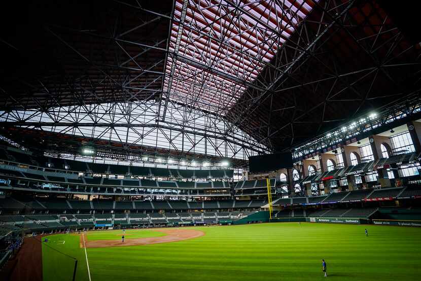 One design goal of Globe Life Field, seen in July, 2020, in Arlington, Texas was to bring as...
