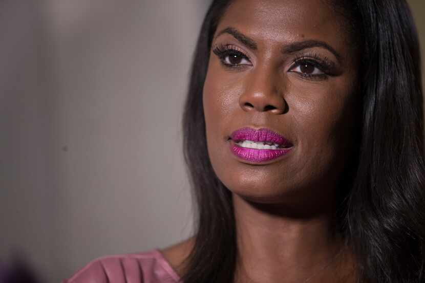 Television personality and former White House staffer Omarosa Manigault Newman speaks during...