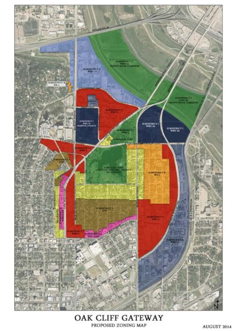 
A proposal to rezone the Oak Cliff Gateway, about 850 acres surrounding Lake Cliff Park,...