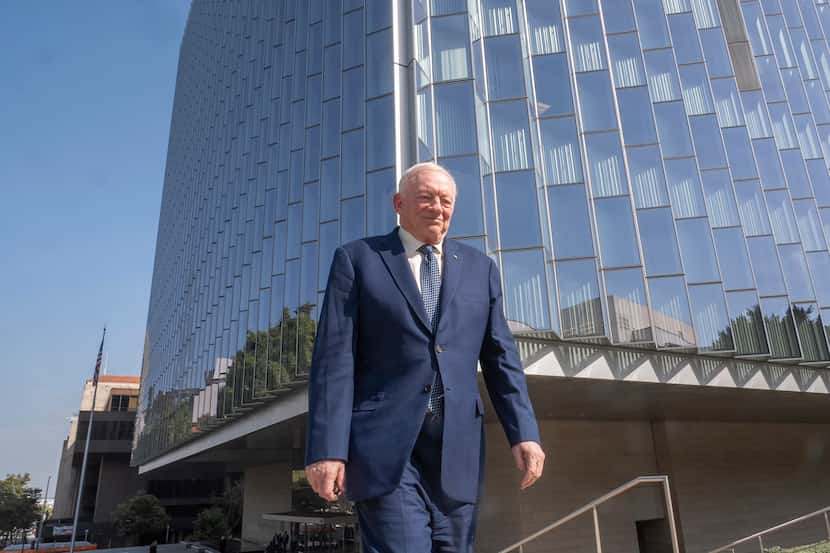 Dallas Cowboys owner and general manager Jerry Jones leaves federal court Monday, June 17,...