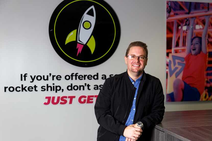 Unleashed Brands founder and CEO Michael Browning at Unleashed Brands headquarters in Bedford.