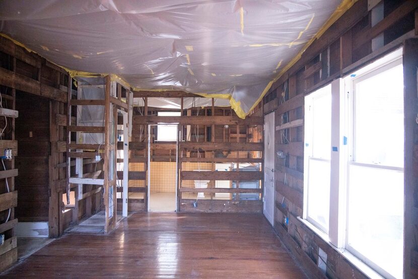 Not much remains inside Juanita Craft's house following the Memorial Day 2018 flood.