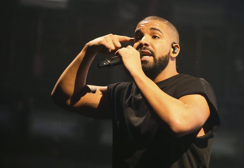 Drake performs at the Austin City Limits Music Festival in Zilker Park on Saturday n ight in...