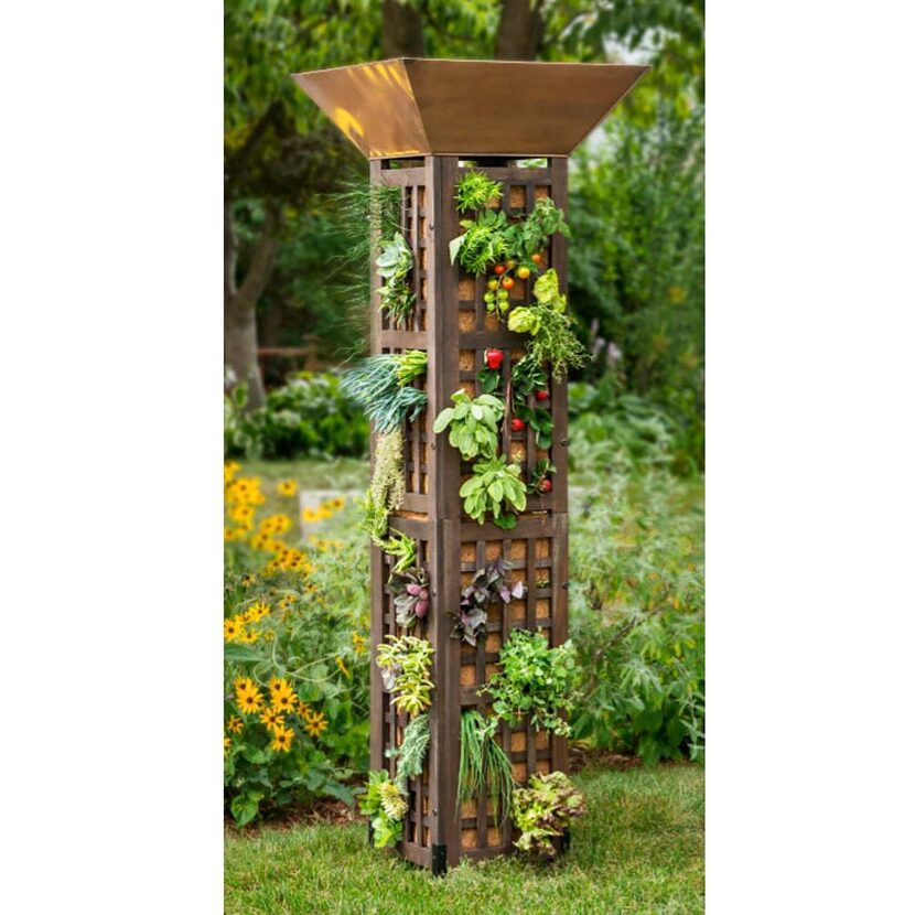 
Sam’s Club’s Sunset Garden Tower ($412.88) can be used to grow flowers and vegetables.
