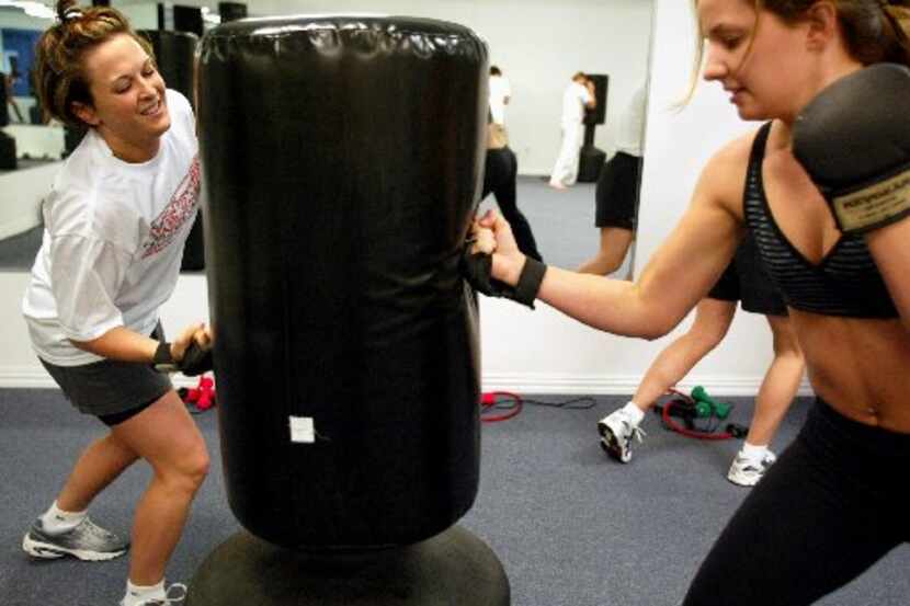  All sorts of benefits in kickboxing, uh-huh (but only if you actually DO it)