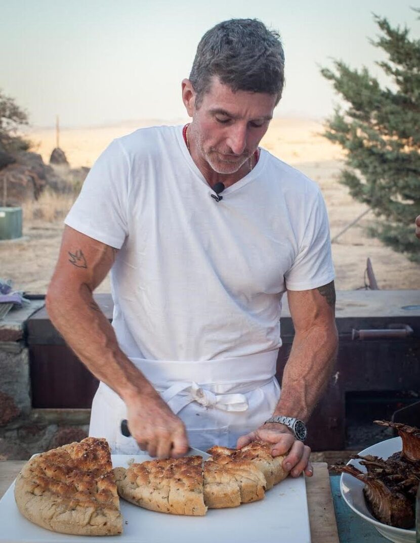 Chef Lou Lambert  at El Cosmico