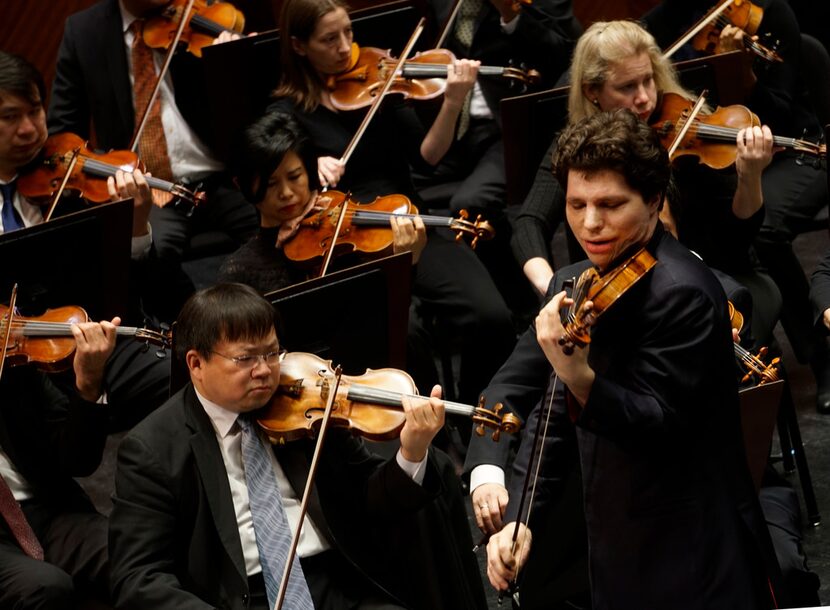 Augustin Hadelich performed Bernstein's Serenade at Bass Performance Hall in Fort Worth,...