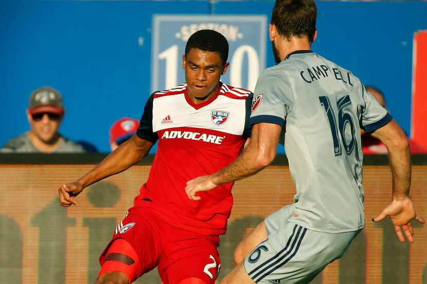 FC Dallas defender Reggie Cannon (2) is pictured during the FC Dallas vs. the Chicago Fire...