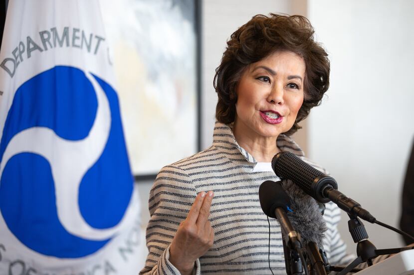 U.S. Transportation Secretary Elaine Chao announces that $57.1 million in federal funding...