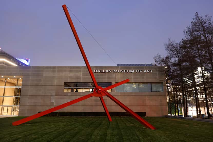 Ave by Mark Di Suvero is pictured on Ross Avenue Plaza outside the Dallas Museum of Art in...