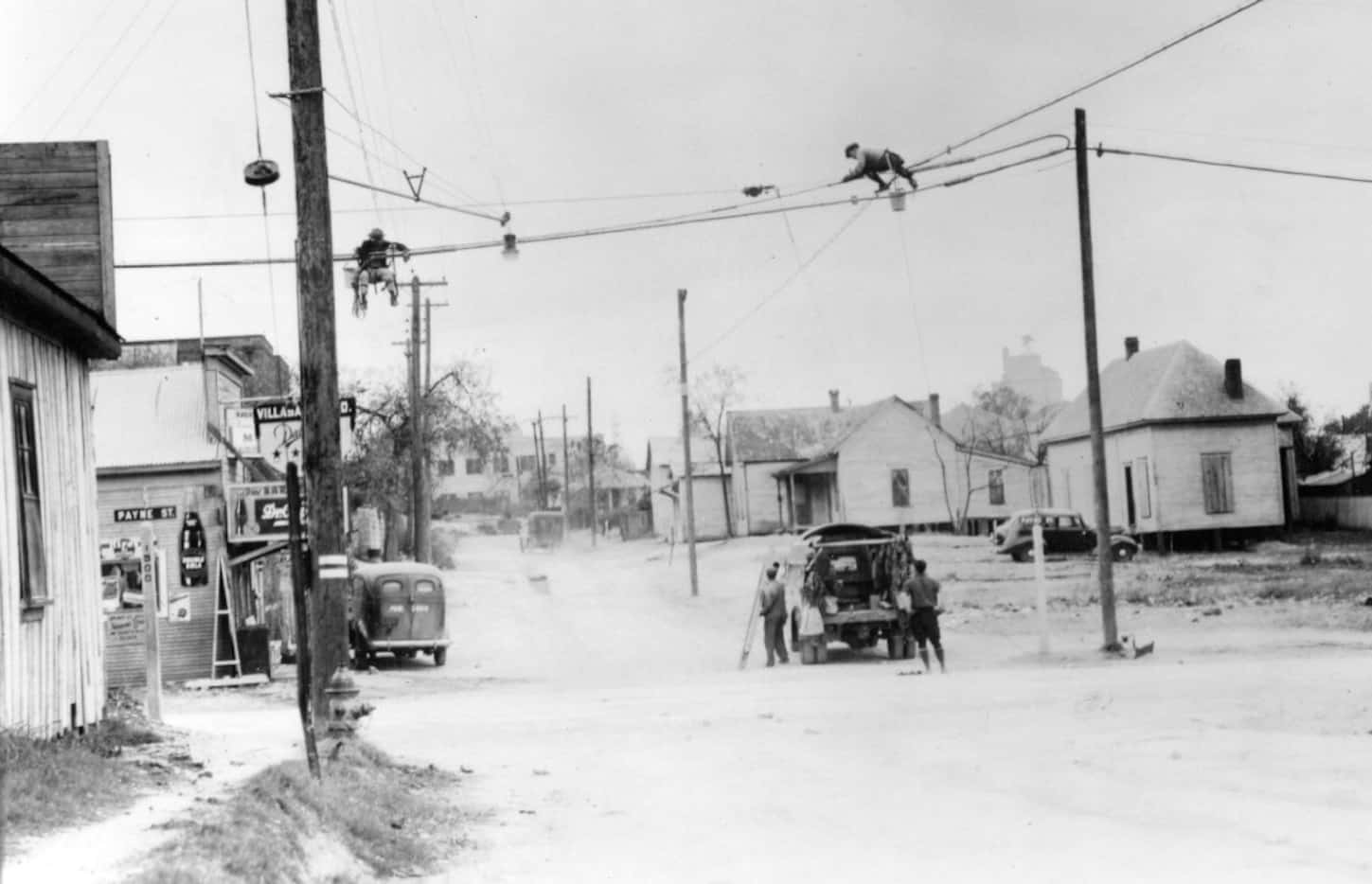 This photo from 1940 shows Turney and Payne streets in the Little Mexico neighborhood in...