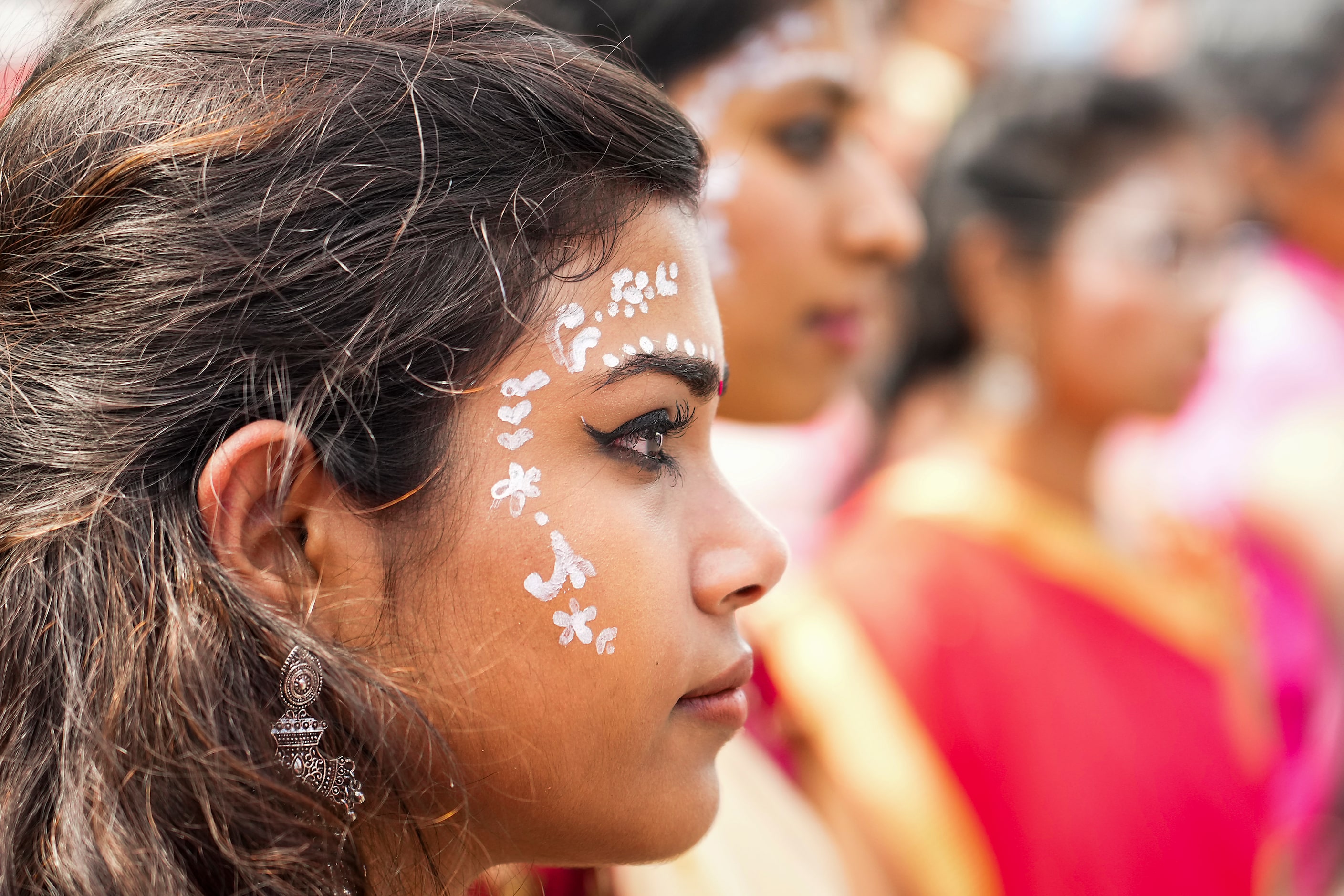 Dancers wait to perform during the Festival of Joy on Saturday, April 15, 2023, in Dallas.