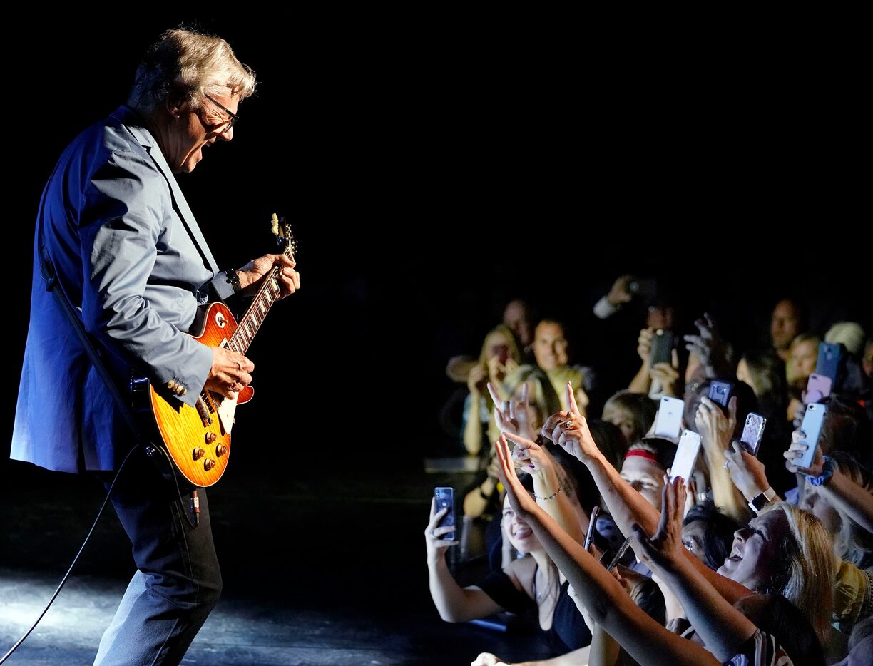 Steve Miller performs for screaming fans at the Majestic Theatre in San Antonio on July 25,2018