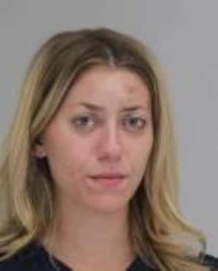 The Dallas County Jail booking mugshot of Lynlee Pollis, 27, who faces felony charges of...