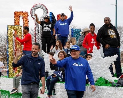 Members of the Dallas City Council at the the Martin Luther King Jr. Day Parade in Dallas in...