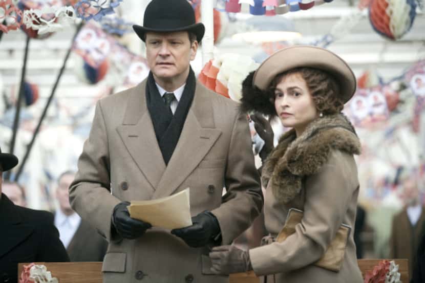 Colin Firth, left, and Helena Bonham Carter are shown in a scene from, "The King's Speech."