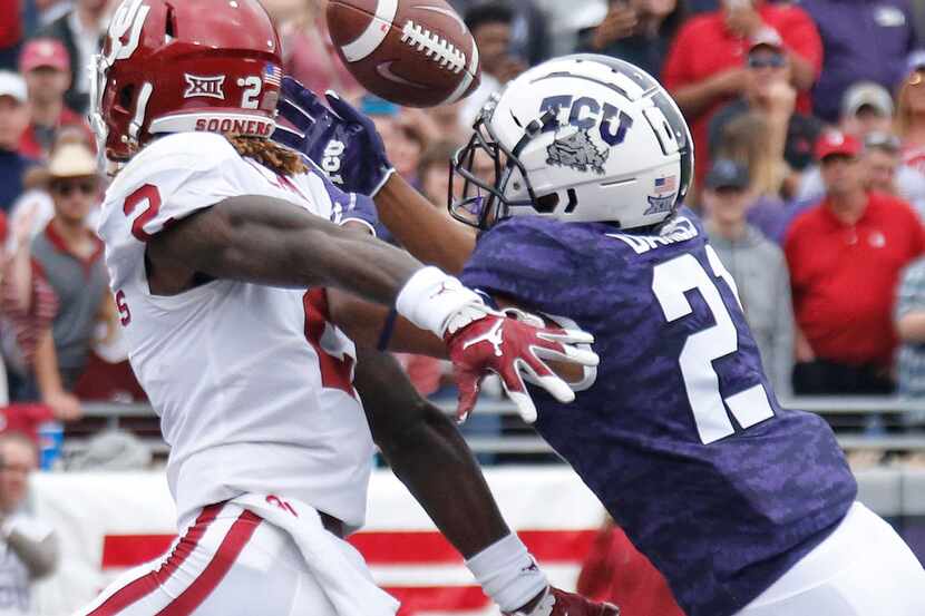 TCU Horned Frogs cornerback Noah Daniels (21) missed all of last year with an injury, but...