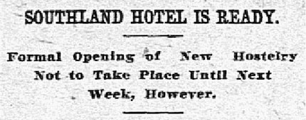 Headline published in The Dallas Morning News on Oct. 12, 1907.