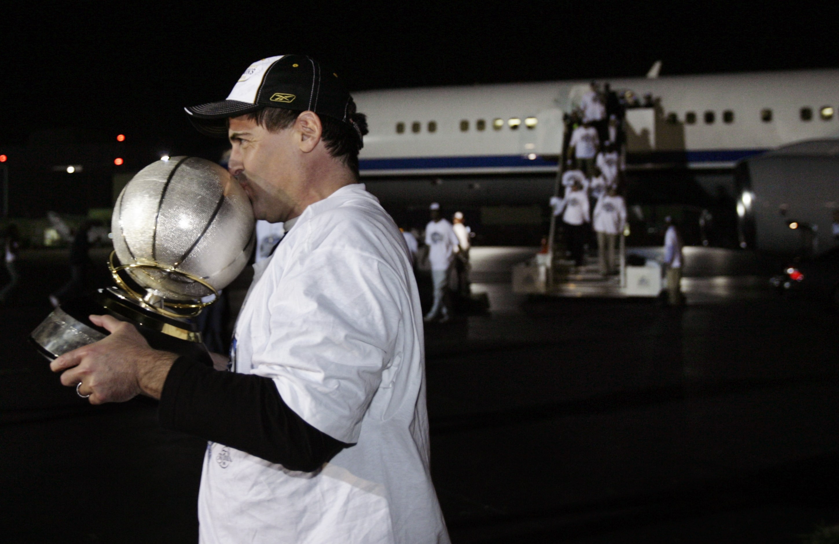 June 4, 2006: Dallas Mavericks owner Mark Cuban kisses the NBA Western Conference...