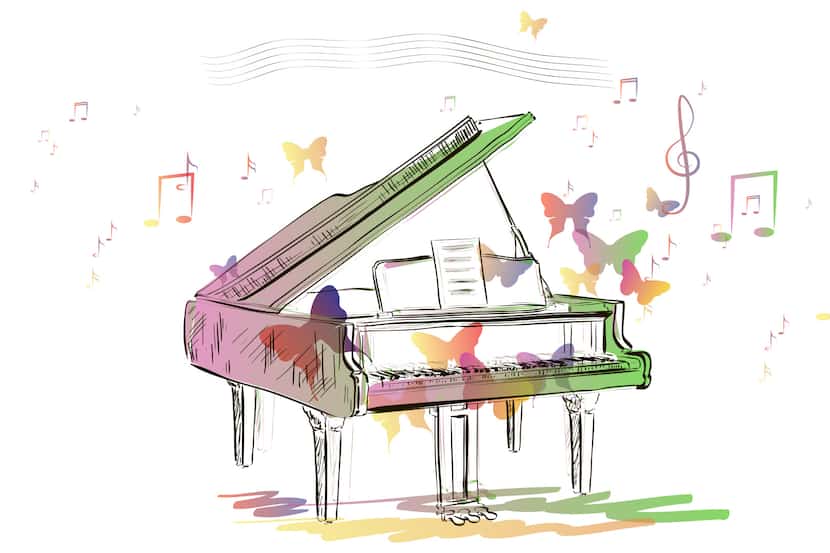 Illustration of piano