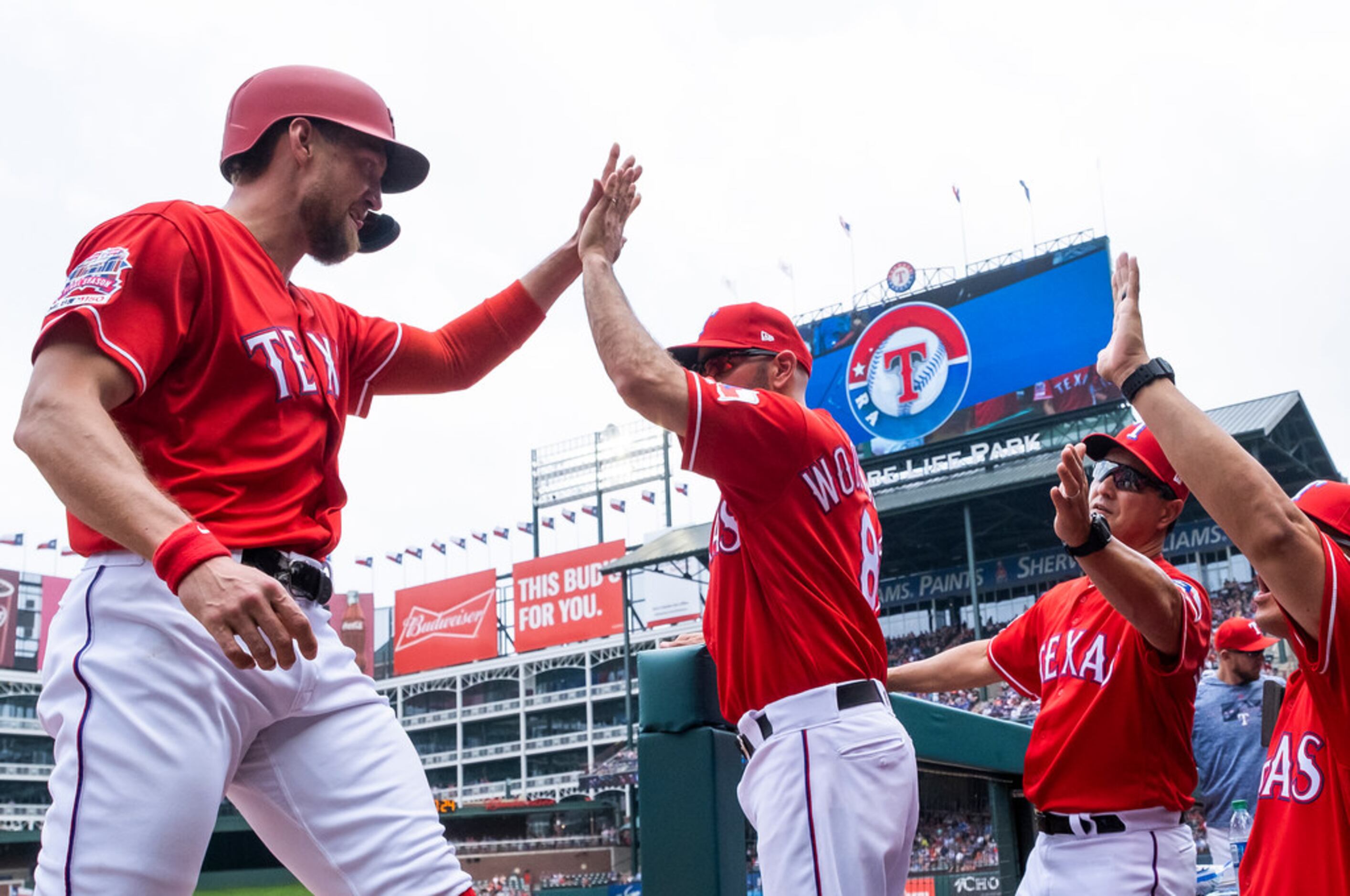 Texas Rangers option Jose Trevino, Luke Farrell