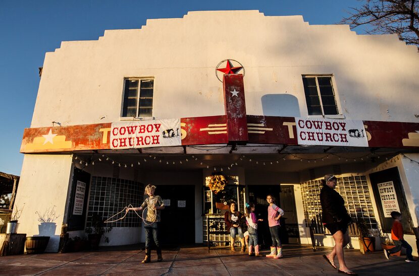 The Coke County Cowboy Church in Bronte, Texas, on Dec. 1, 2018.