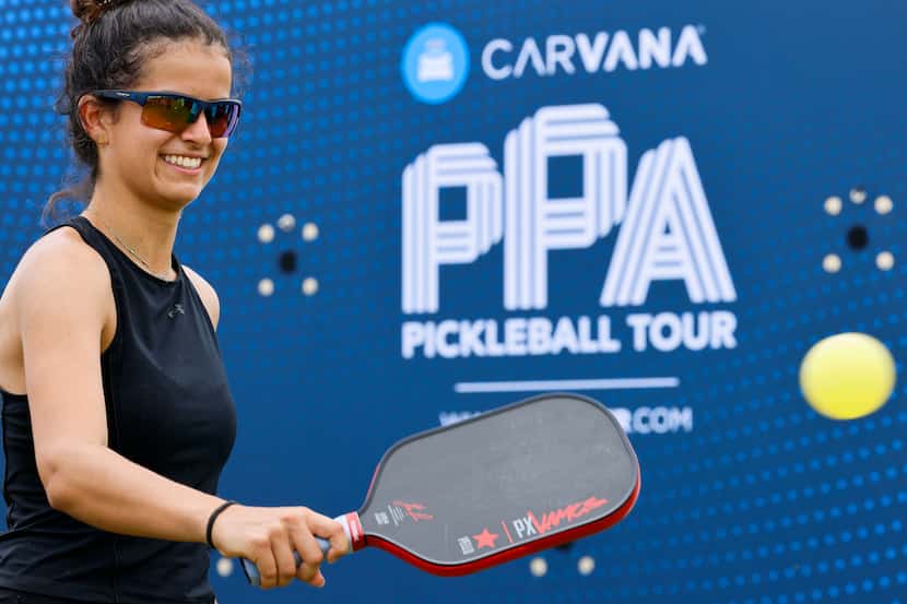 Big sponsors such as Carvana are drawn to pickleball because the sport appeals to all age...
