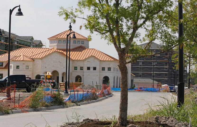 Construction continues on the Bayside development in Rowlett, photographed on Thursday, July...