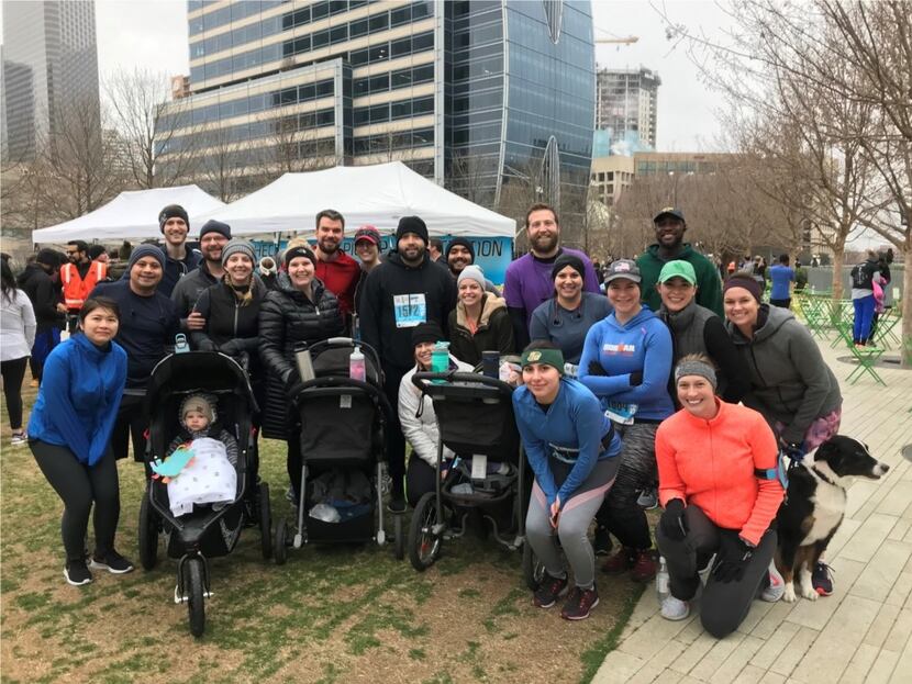 The Beck Group workers geared up for the Dallas Form Follows Fitness 5K in February.