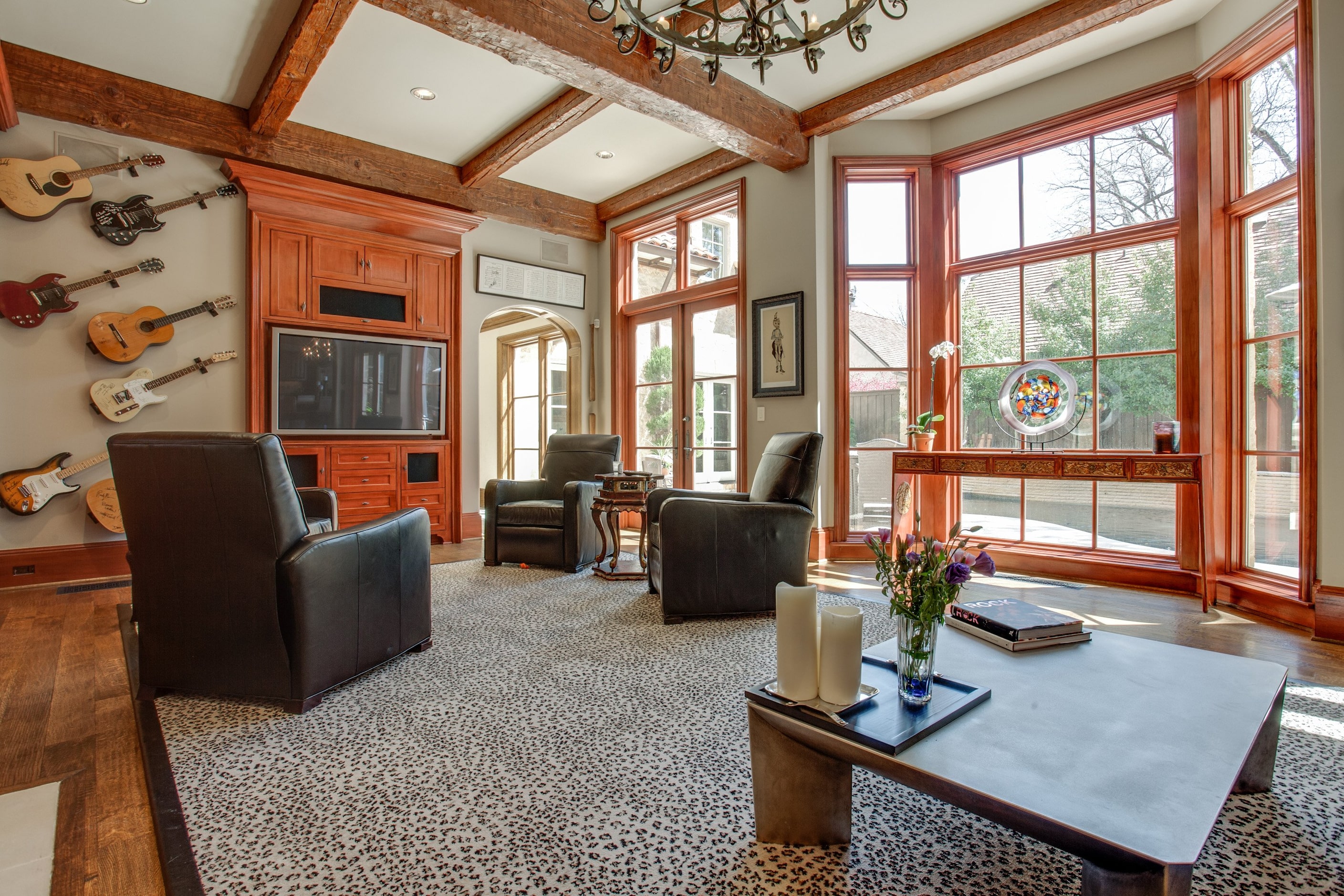 A view of one of the home's living areas.