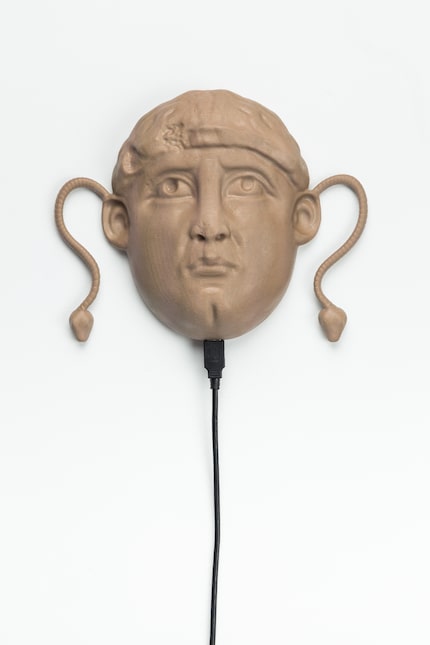 Morehshin Allahyari's "South Ivan Human Heads: Medusa Head"
from the series "Material...