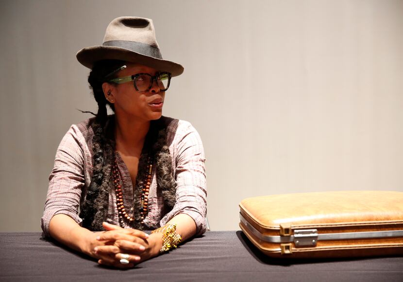 Just so you know, the briefcase contains Badu's laptop. (Rose Baca/The Dallas Morning News)