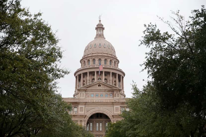 An exterior of the Texas State Capitol in Austin on Feb. 4.