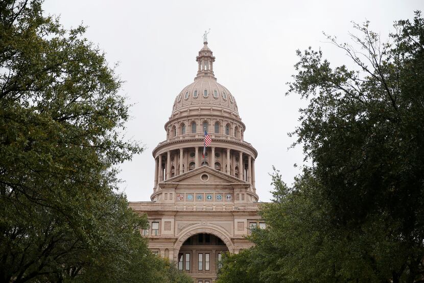 An exterior of the Texas State Capitol in Austin on Feb. 4.