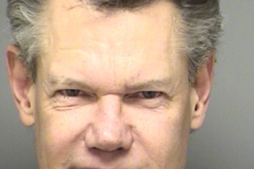 Denton County Jail's booking photo of Randy Travis. He was arrested by Sanger police for...