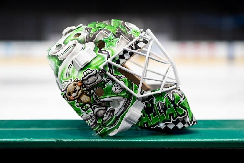 Stars goalie Scott Wedgewood's helmet.