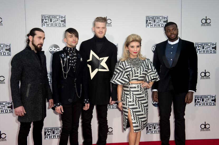 Pentatonix on the American Music Awards red carpet Sunday, November 22.