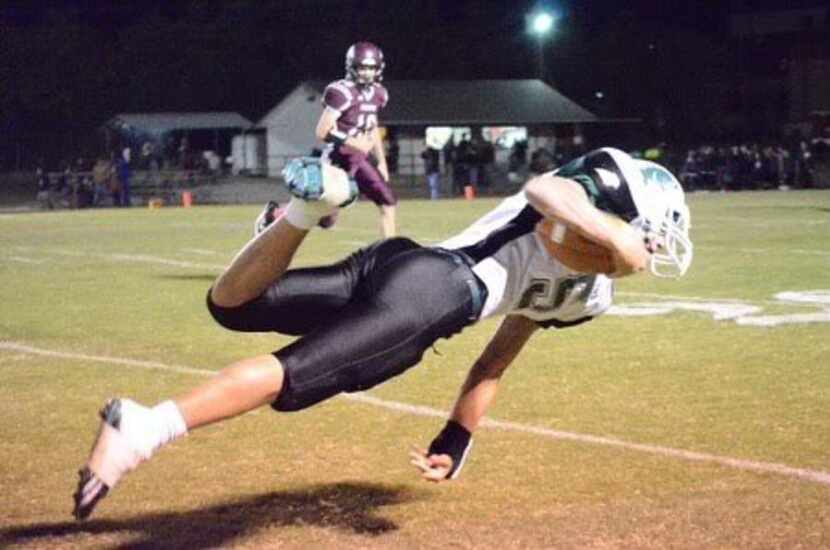 Christopher Hill playing football for Paradise High School. (Photo by James Moats / Courtesy...