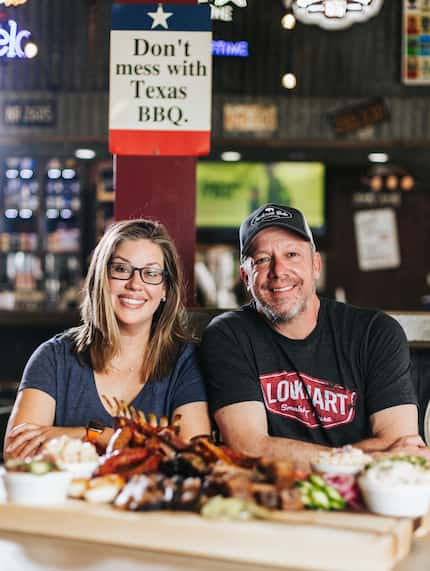 Jill and Jeff Bergus, owners of Lockhart Smokehouse