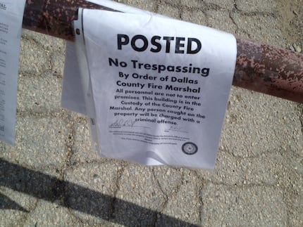 This notice was left at Joel Potasznik's front gate.