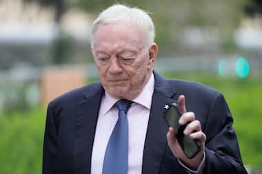Dallas Cowboys owner Jerry Jones arrives at federal court Tuesday, June 18, 2024, in Los...