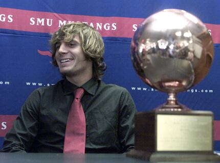 Gonzalez won the Hermann award while at SMU, given annually to the best soccer player in the...
