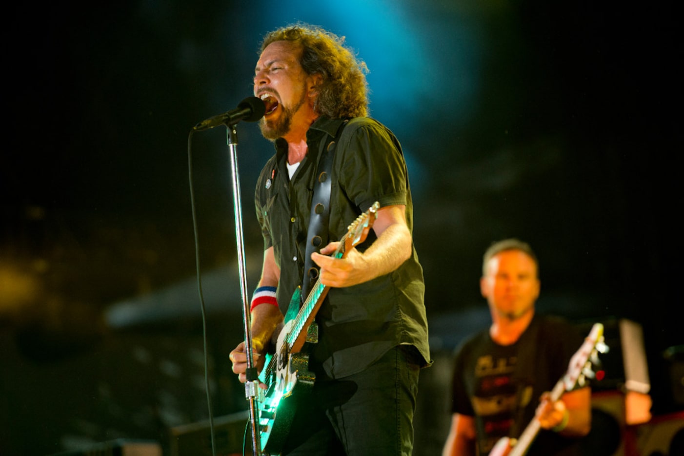 FILE - In this Sept. 2, 2012, file photo, Pearl Jam performs at the "Made In America" music...