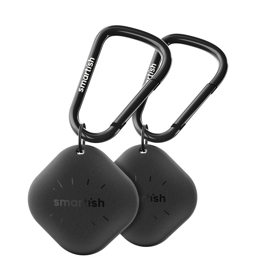The Smartish Snitch keychain has a carabiner for securing it to a computer bag, keychain,...