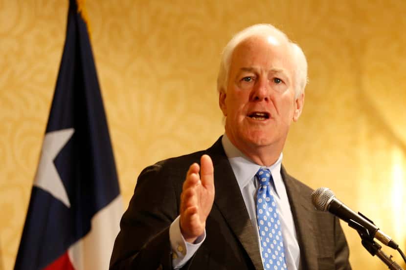 Sen. John Cornyn, seen in July at the Republican National Convention,  spoke on Friday in...