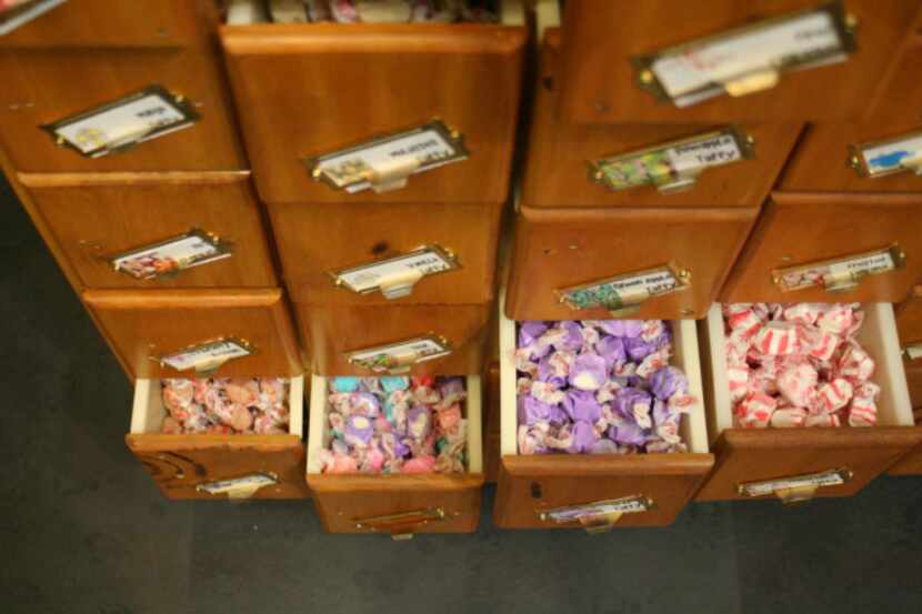 Blooms carries between 400 and 500 different kinds of candy and more than 200 kinds of soda,...