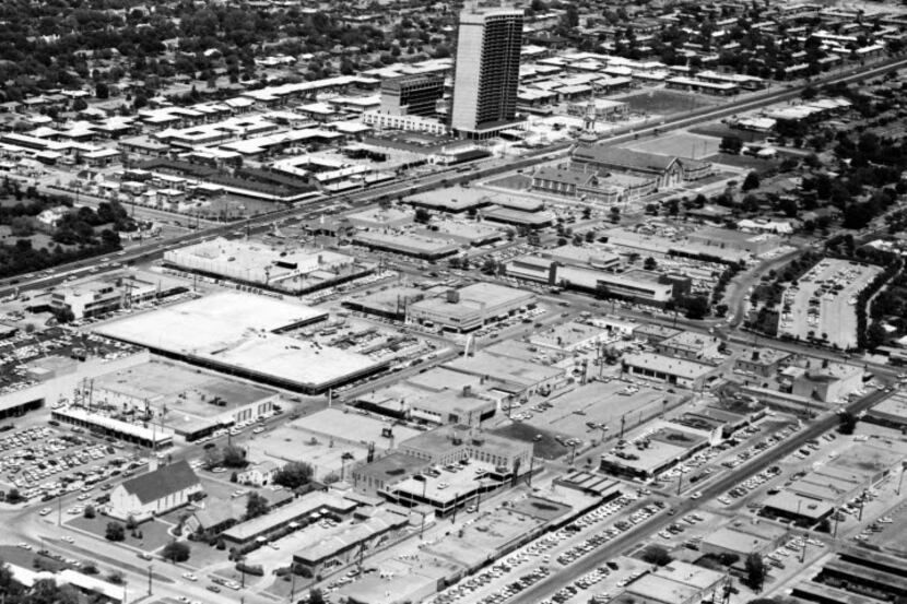 May 1, 1965 aerial photo of Preston Center at Northwest Highway and Preston Road 